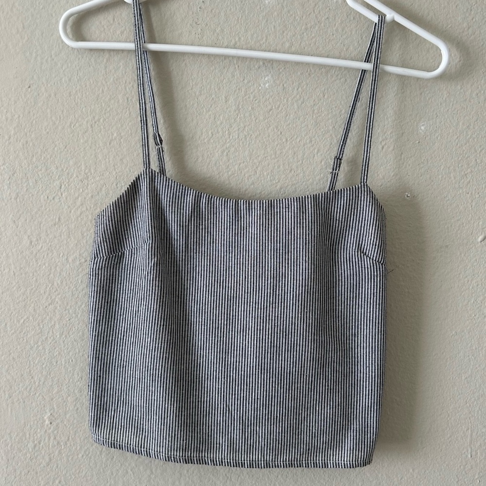 Striped Gray Women's Top